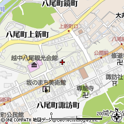 富山県富山市八尾町上新町2822周辺の地図