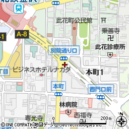 石川県金沢市本町1丁目11周辺の地図
