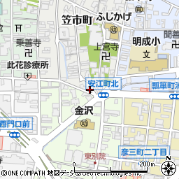山本靴店周辺の地図