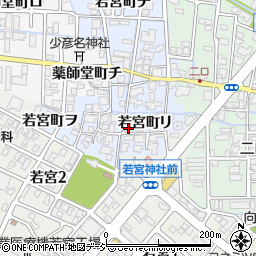 石川県金沢市若宮町リ23周辺の地図