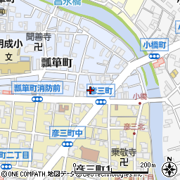 石川県金沢市瓢箪町23-13周辺の地図