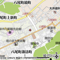富山県富山市八尾町上新町2786周辺の地図