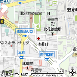 居酒屋・お食事かじ亭本町店周辺の地図