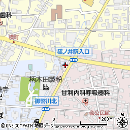アップル　篠ノ井店周辺の地図