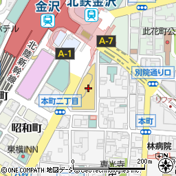 スタッフサービス・メディカル　金沢オフィス周辺の地図