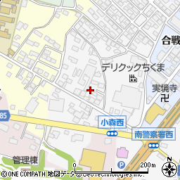 長野県長野市篠ノ井小森465周辺の地図