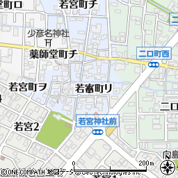 石川県金沢市若宮町リ22周辺の地図