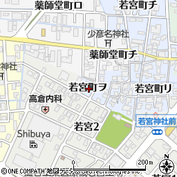 石川県金沢市若宮町ヲ周辺の地図