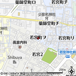 石川県金沢市若宮町（ヲ）周辺の地図