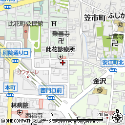 チケットプラザ金沢駅前店周辺の地図