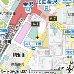 金沢Ｃ．Ｒ．Ｃ．金沢駅店周辺の地図