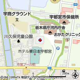 ホテル東日本宇都宮周辺の地図