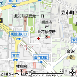 事務用品ナガイ長井紙店周辺の地図
