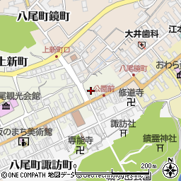 富山県富山市八尾町上新町2801周辺の地図