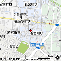 石川県金沢市若宮町リ周辺の地図