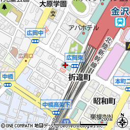 ダイワロイネットホテル金沢駅西口周辺の地図
