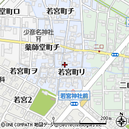 石川県金沢市若宮町リ25周辺の地図