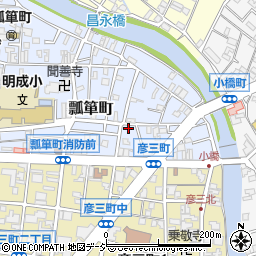 石川県金沢市瓢箪町23-7周辺の地図