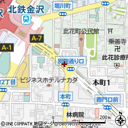 別院通り口周辺の地図