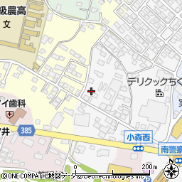 長野県長野市篠ノ井小森457周辺の地図