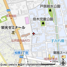 栃木県宇都宮市戸祭町2120周辺の地図