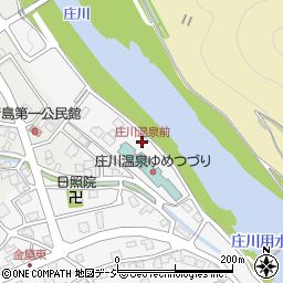 庄川温泉前周辺の地図