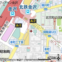 スカイレンタカー金沢駅前店周辺の地図