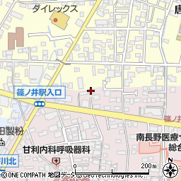 篠ノ井長生館周辺の地図