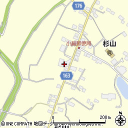栃木県芳賀郡市貝町杉山724周辺の地図