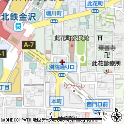 のうか不動産　金沢駅前店周辺の地図