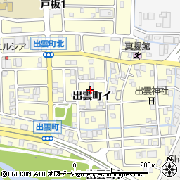 石川県金沢市出雲町周辺の地図