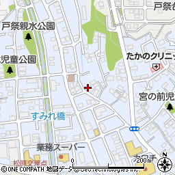 栃木県宇都宮市戸祭町2780-17周辺の地図
