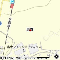 茨城県常陸大宮市東野周辺の地図