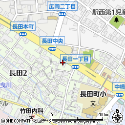 石川県金沢市長田2丁目23周辺の地図