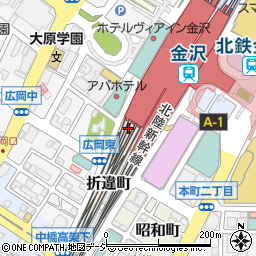 石川県金沢市広岡町周辺の地図