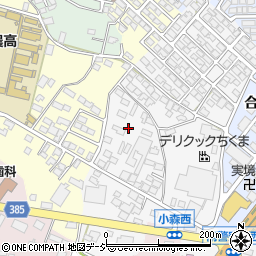 長野県長野市篠ノ井小森452周辺の地図