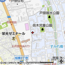 栃木県宇都宮市戸祭町2133-1周辺の地図