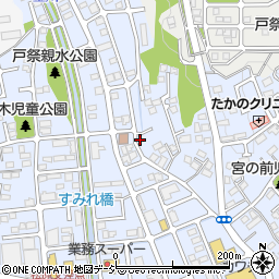栃木県宇都宮市戸祭町2780-18周辺の地図
