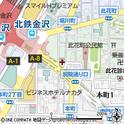 くいもの屋 わん 金沢駅前店周辺の地図