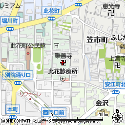 乗善寺周辺の地図
