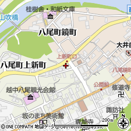 富山県富山市八尾町鏡町838-7周辺の地図