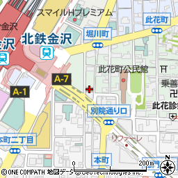 金沢駅前郵便局 ＡＴＭ周辺の地図