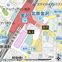 石川県金沢市玉井町周辺の地図