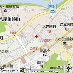 富山県富山市八尾町鏡町1005-1周辺の地図