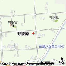 富山県南砺市野能原周辺の地図