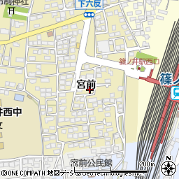 長野県長野市篠ノ井布施五明宮前周辺の地図