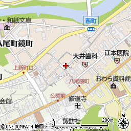 富山県富山市八尾町鏡町1007-1周辺の地図