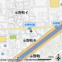 石川県金沢市示野町イ94周辺の地図