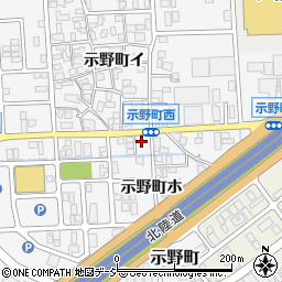 石川県金沢市示野町イ92-2周辺の地図