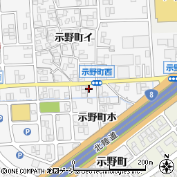 石川県金沢市示野町イ92-1周辺の地図